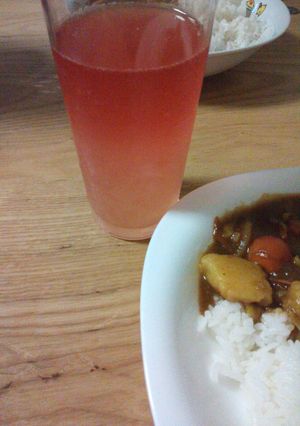 すももソーダ＆もも-レシピのメイン写真