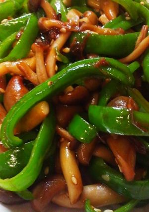 副菜に…ピーしめじのオイスター焼肉焼き-レシピのメイン写真
