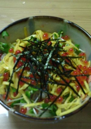 チラシ寿司風鮭いくら丼-レシピのメイン写真