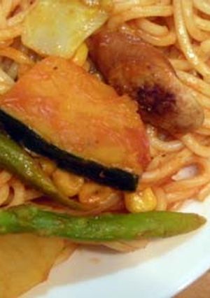 嵐・相葉くんの夏野菜ナポリタン-レシピのメイン写真