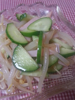 簡単★給食レシピ♪きゅうりとハムのサラダ-レシピのメイン写真