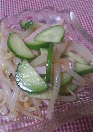 簡単★給食レシピ♪きゅうりとハムのサラダ-レシピのメイン写真