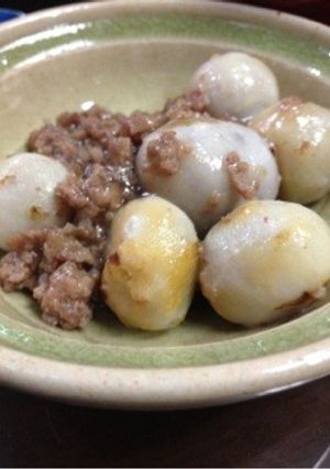 里芋の甘辛そぼろあん-レシピのメイン写真