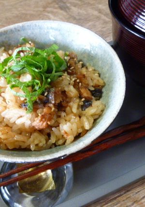 簡単♡炊飯器でうなぎおこわ♪-レシピのメイン写真