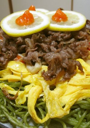 茶そば？そりゃ～、瓦そばでしょう♪-レシピのメイン写真