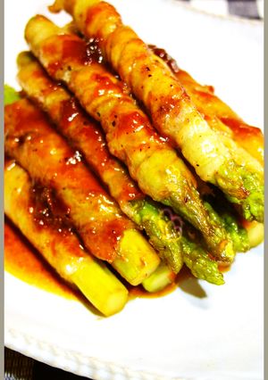 俺のアスパラベーコン巻き！あっさり梅味-レシピのメイン写真