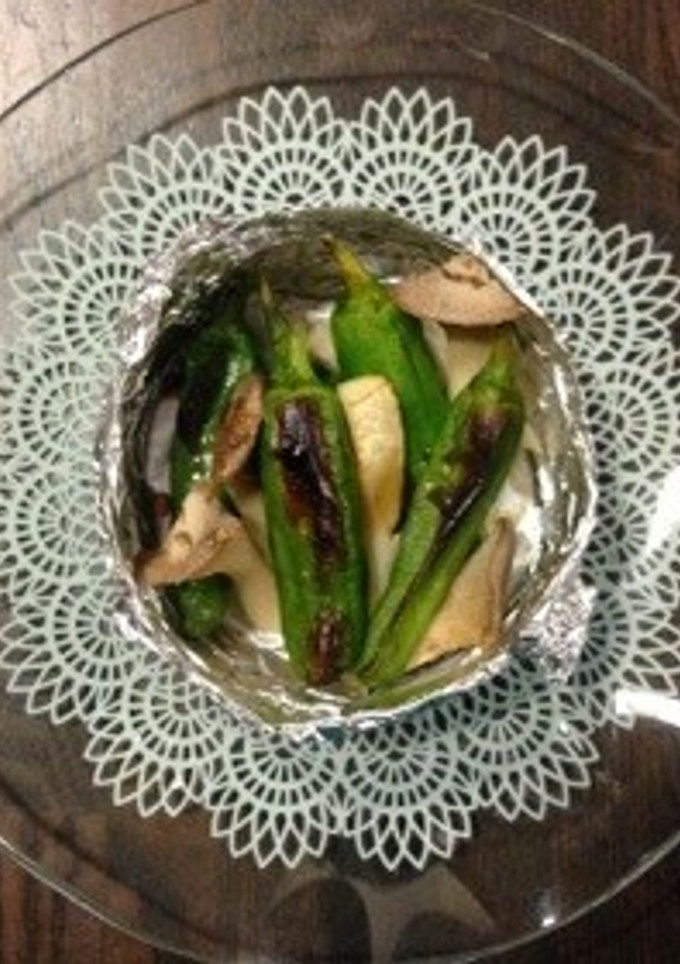 トースターでししとうとエリンギ焼き♬-レシピのメイン写真