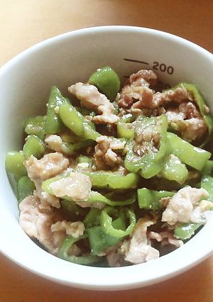 万願寺とうがらしと豚肉の味噌蒸し-レシピのメイン写真