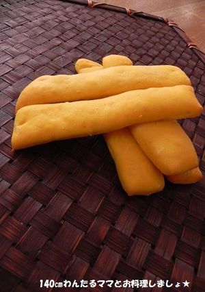 簡単ふわふわ★かぼちゃのスティックパン-レシピのメイン写真