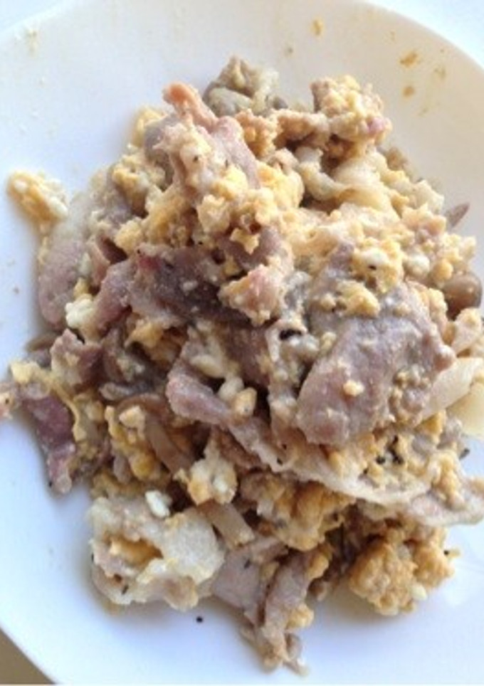 簡単！豚肉玉子と豆腐マヨ☆-レシピのメイン写真
