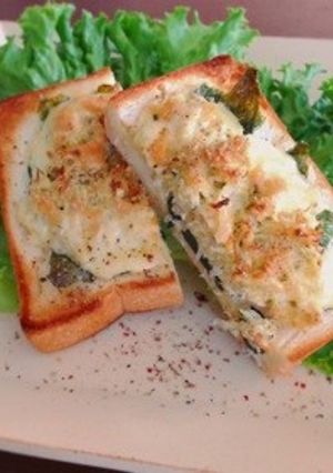 朝食に♪しらすトースト（その1）-レシピのメイン写真