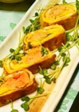 ご飯との相性抜群♪明太子の卵焼き-レシピのメイン写真