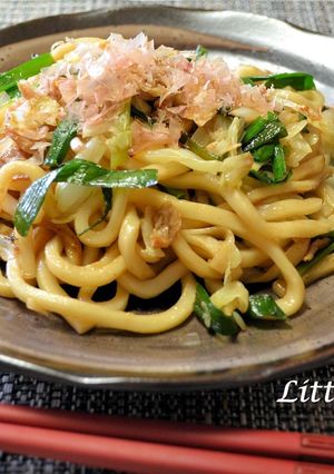 時短＆おいしい！ニラ入り焼きうどん-レシピのメイン写真