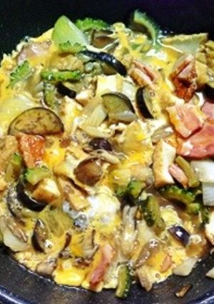 ゴーヤの玉子とじ-レシピのメイン写真