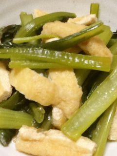 小松菜と油揚げのさっと煮-レシピのメイン写真