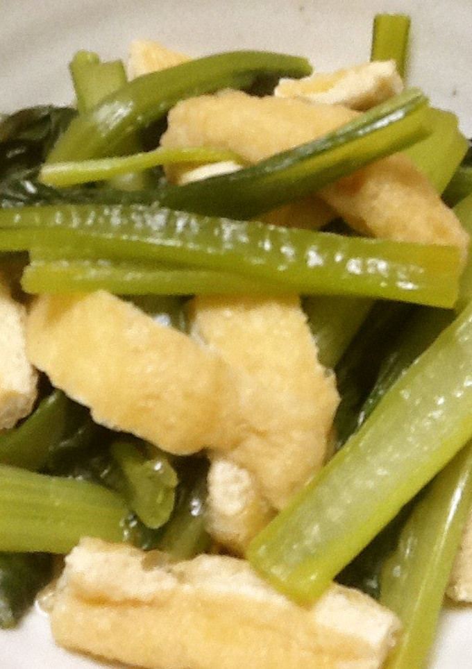 小松菜と油揚げのさっと煮-レシピのメイン写真