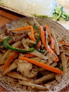 肉入りきんぴらごぼう-レシピのメイン写真