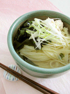さっぱり塩味の鶏団子うどん-レシピのメイン写真