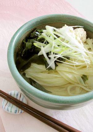 さっぱり塩味の鶏団子うどん-レシピのメイン写真