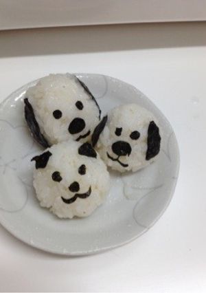簡単♫ わんわんおにぎり キャラ弁-レシピのメイン写真