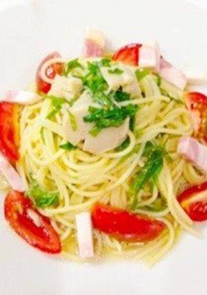 トマトと大葉、帆立の冷製パスタ-レシピのメイン写真