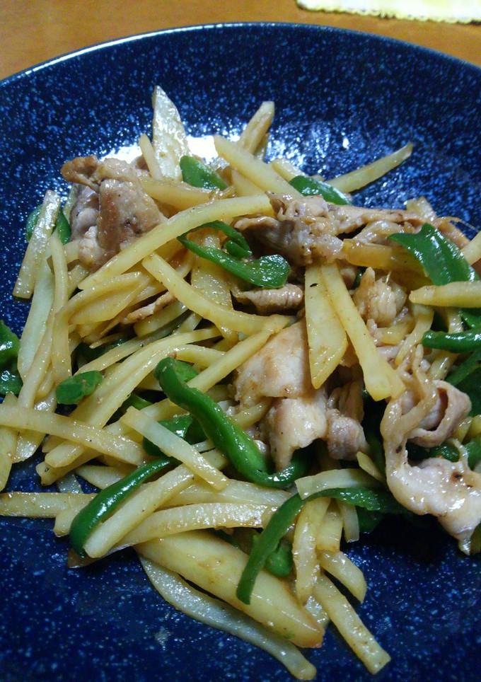 じゃがいもとピーマンの焼肉たれ炒め-レシピのメイン写真