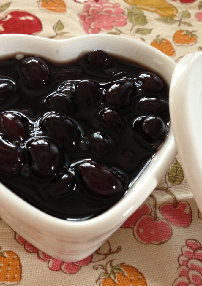 黒豆煮　甘さ控えめ　ぷっくり　つやつや-レシピのメイン写真