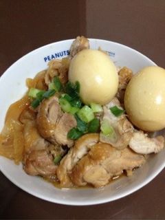 ゆで卵も同時に♡鶏肉と玉ねぎの甘辛煮-レシピのメイン写真