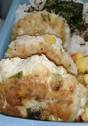 ゴロッとチキン入り豆腐ハンバーグ-レシピのメイン写真