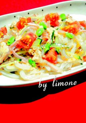 ＊中華風＊サラダうどん(*^^*)-レシピのメイン写真