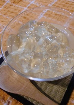 簡単！豆乳ゼリーの梅ジュレがけ-レシピのメイン写真