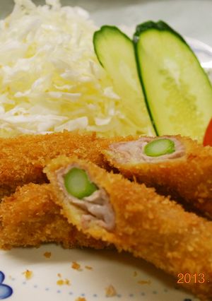 極旨~♪ アスパラの肉巻きフライ-レシピのメイン写真