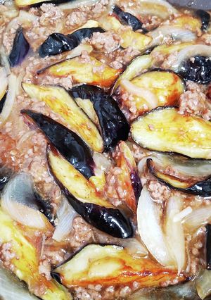 ご飯すすむ！茄子の和風あんかけ甘辛そぼろ-レシピのメイン写真