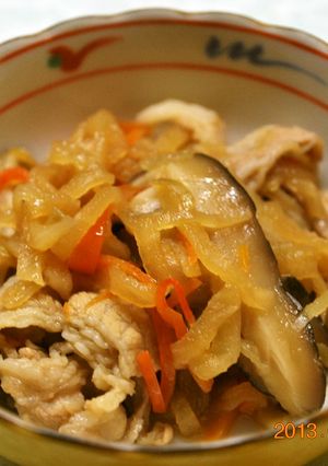極旨～♪　豚肉入り切干大根の煮物-レシピのメイン写真
