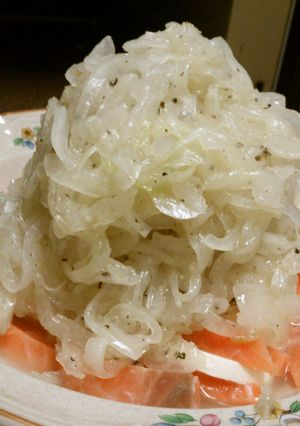 玉ねぎたっぷりサーモンサラダ-レシピのメイン写真