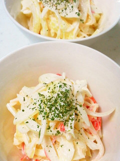 簡単☆かにかまと玉葱のチーズサラダ-レシピのメイン写真