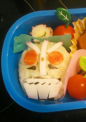 キャラ弁　仮面ライダー一号-レシピのメイン写真