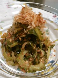 ゴーヤとワカメの梅和え-レシピのメイン写真