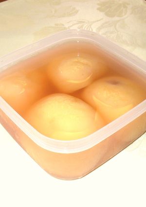 桃のコンポート（トレハロース使用）-レシピのメイン写真