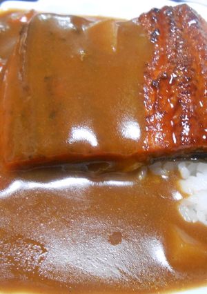 手抜き？うなぎ・カレー丼-レシピのメイン写真