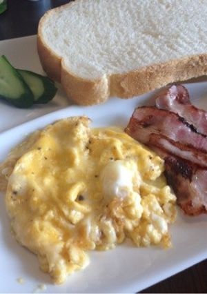 朝食にふわふわスクランブルエッグ☆-レシピのメイン写真