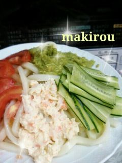 たっぷりえびアボカドの☆冷やしうどん-レシピのメイン写真