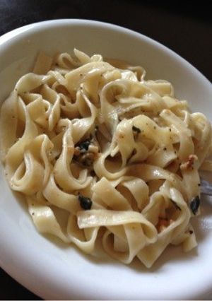 超早簡単！！お茶漬けの素でクリームパスタ-レシピのメイン写真