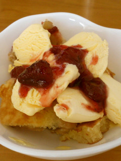 ホットケーキ☆バニラアイス乗せ-レシピのメイン写真