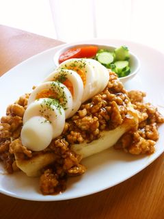 【簡単ヘルシー!】あんかけ豆腐ステーキ-レシピのメイン写真