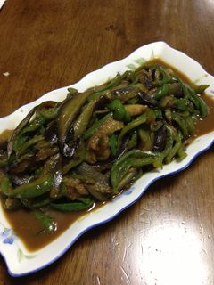 簡単 なすとピーマンの味噌炒め-レシピのメイン写真