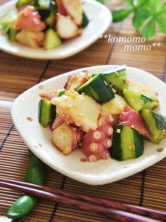 ◆タコきゅうり◆ にんにく生姜醤油和え-レシピのメイン写真