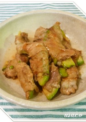 アボカドの甘辛肉巻き-レシピのメイン写真