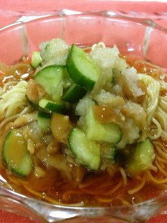 ♬なめことなめ茸の冷やしラーメン-レシピのメイン写真
