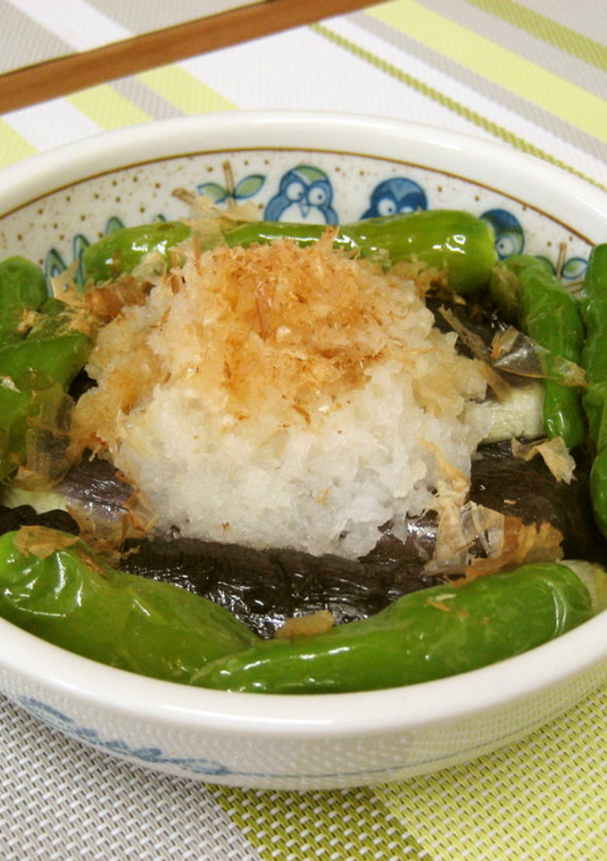 なすとししとうのみぞれがけ-レシピのメイン写真